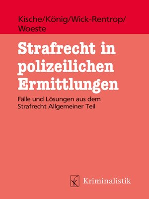 cover image of Strafrecht in polizeilichen Ermittlungen